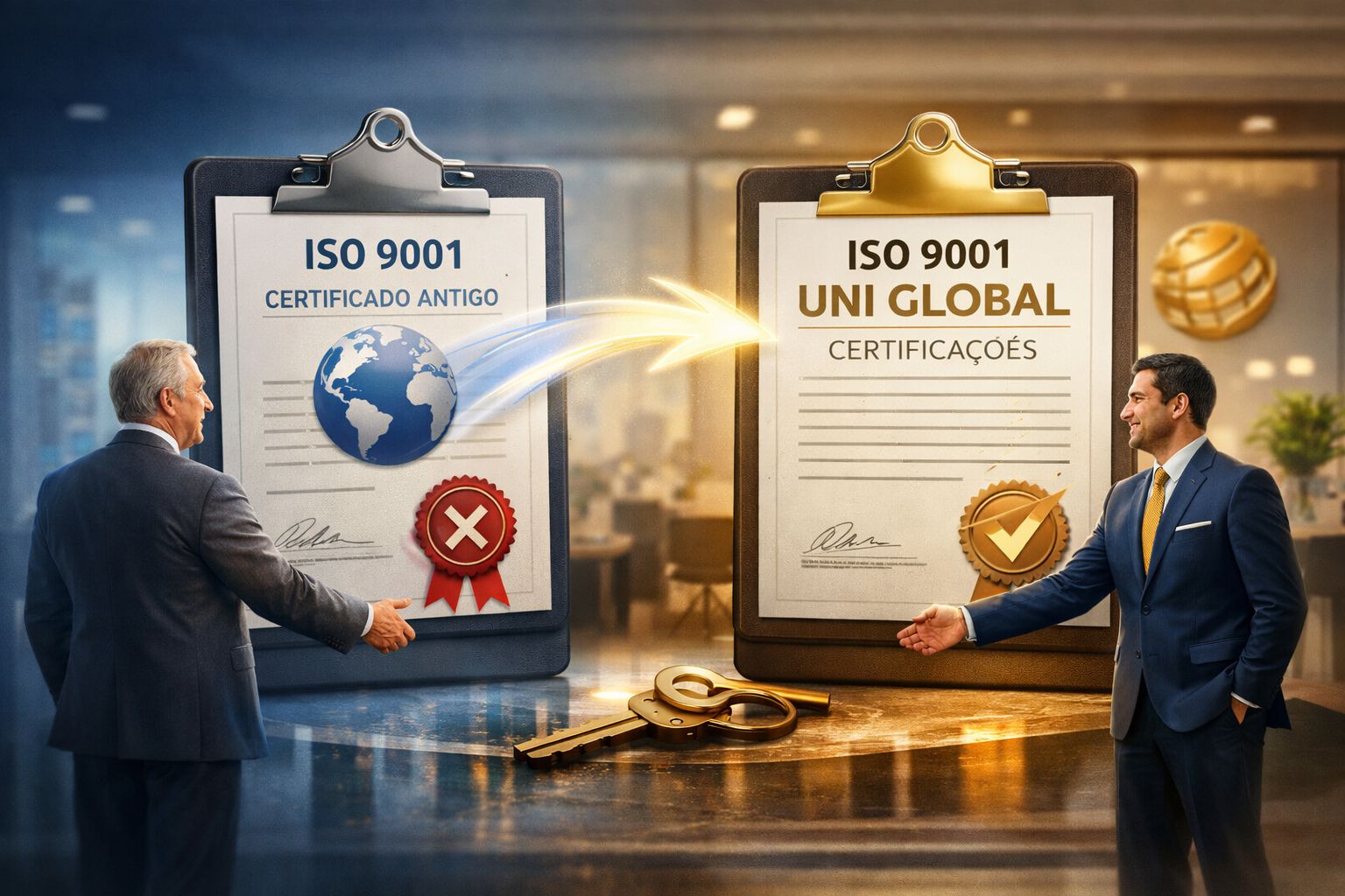 Como trocar de Certificadora ISO